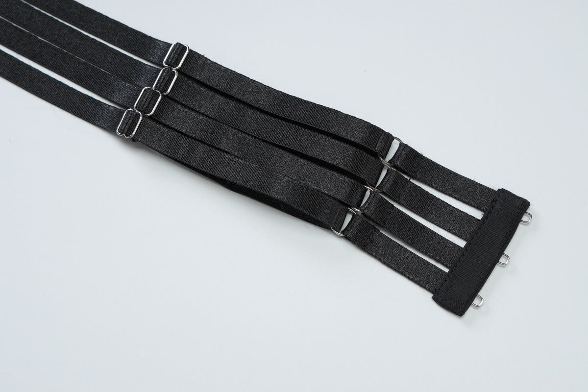 Strappy black two piece