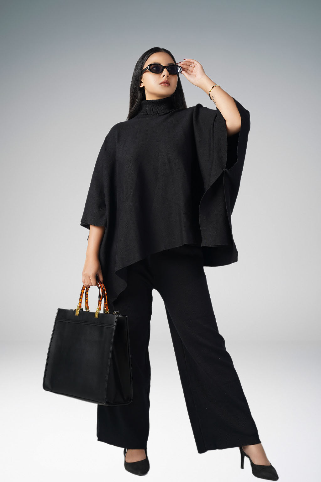 The lazy day Knit Co-ord black