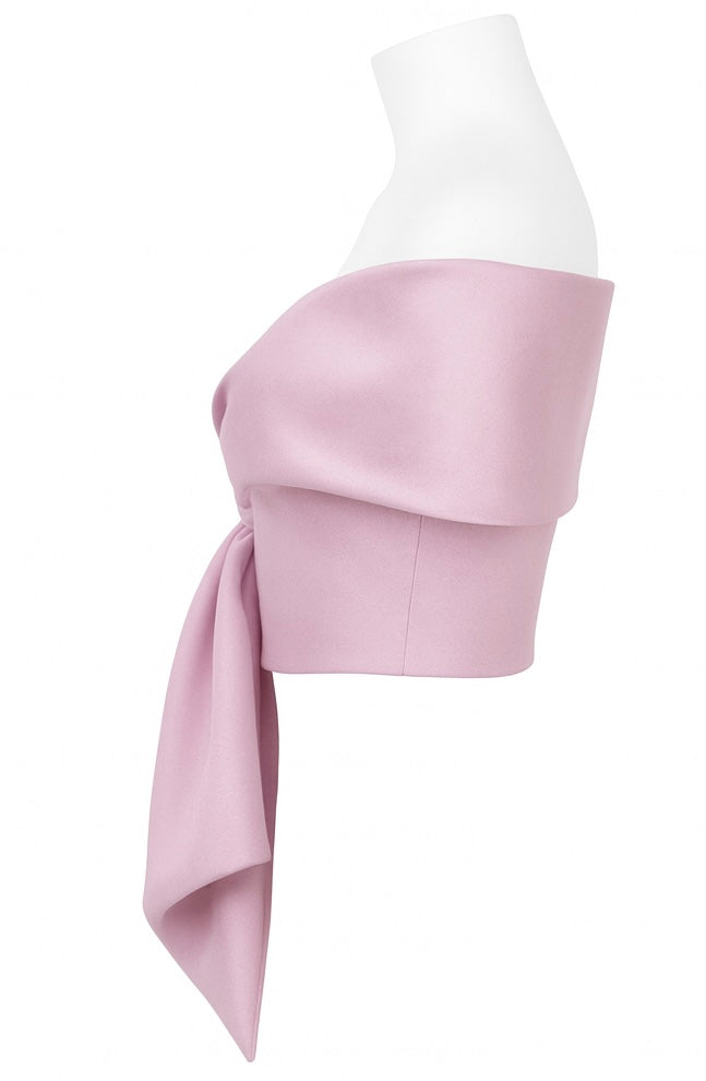 Rosé Whisper Draped Top