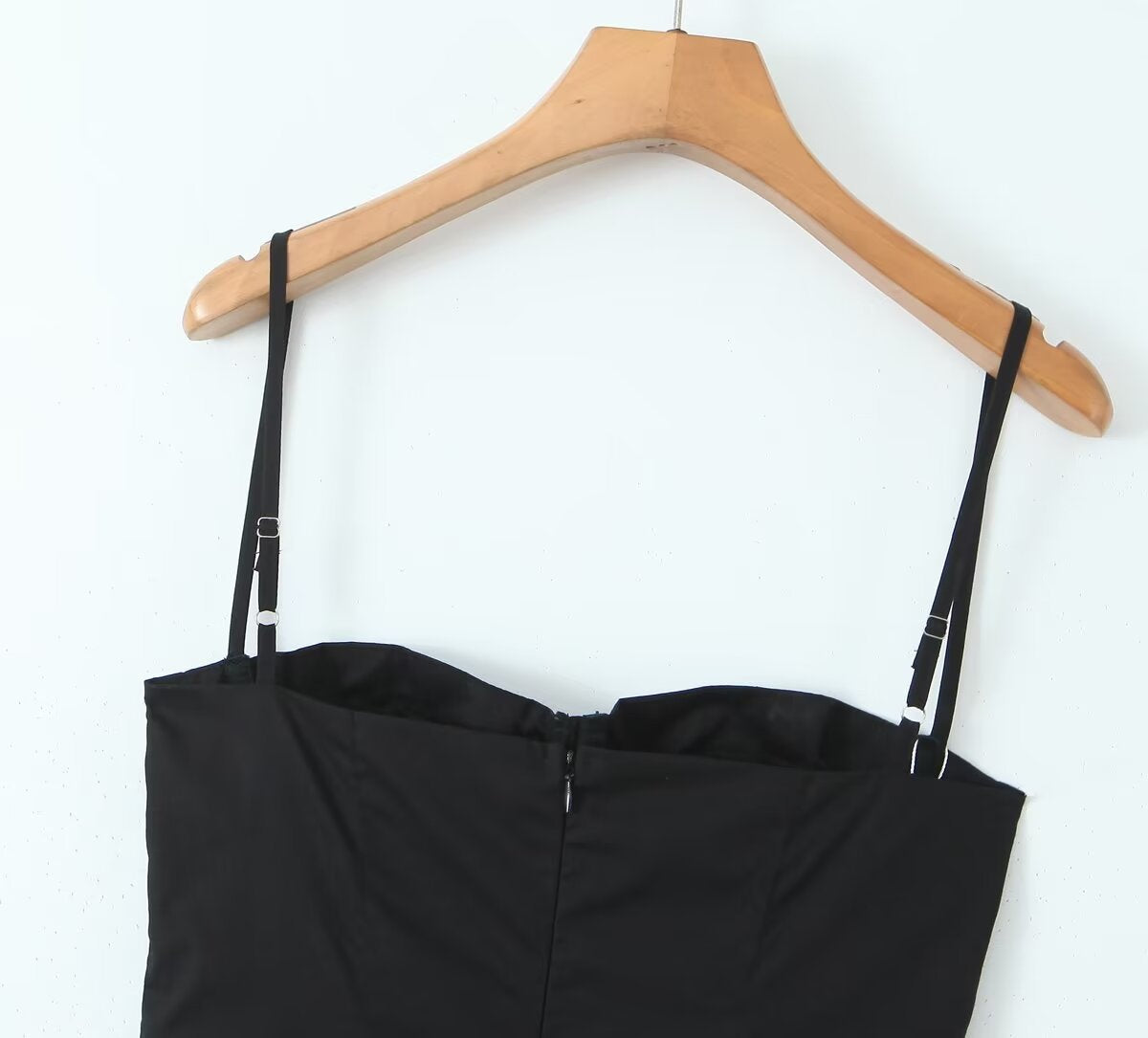 Chic Summer Black midi dress