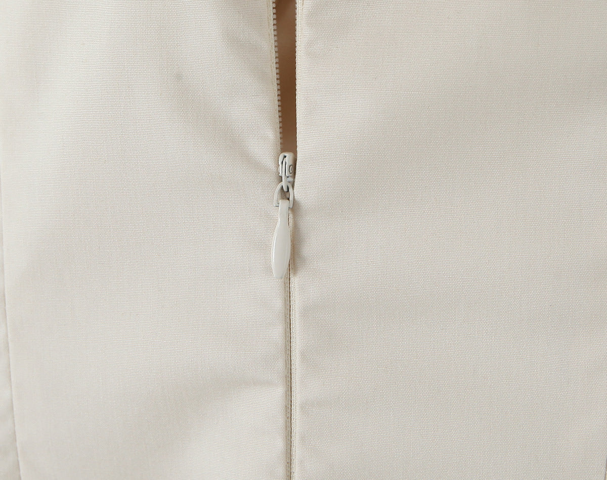 Chic Summer Cream midi dress