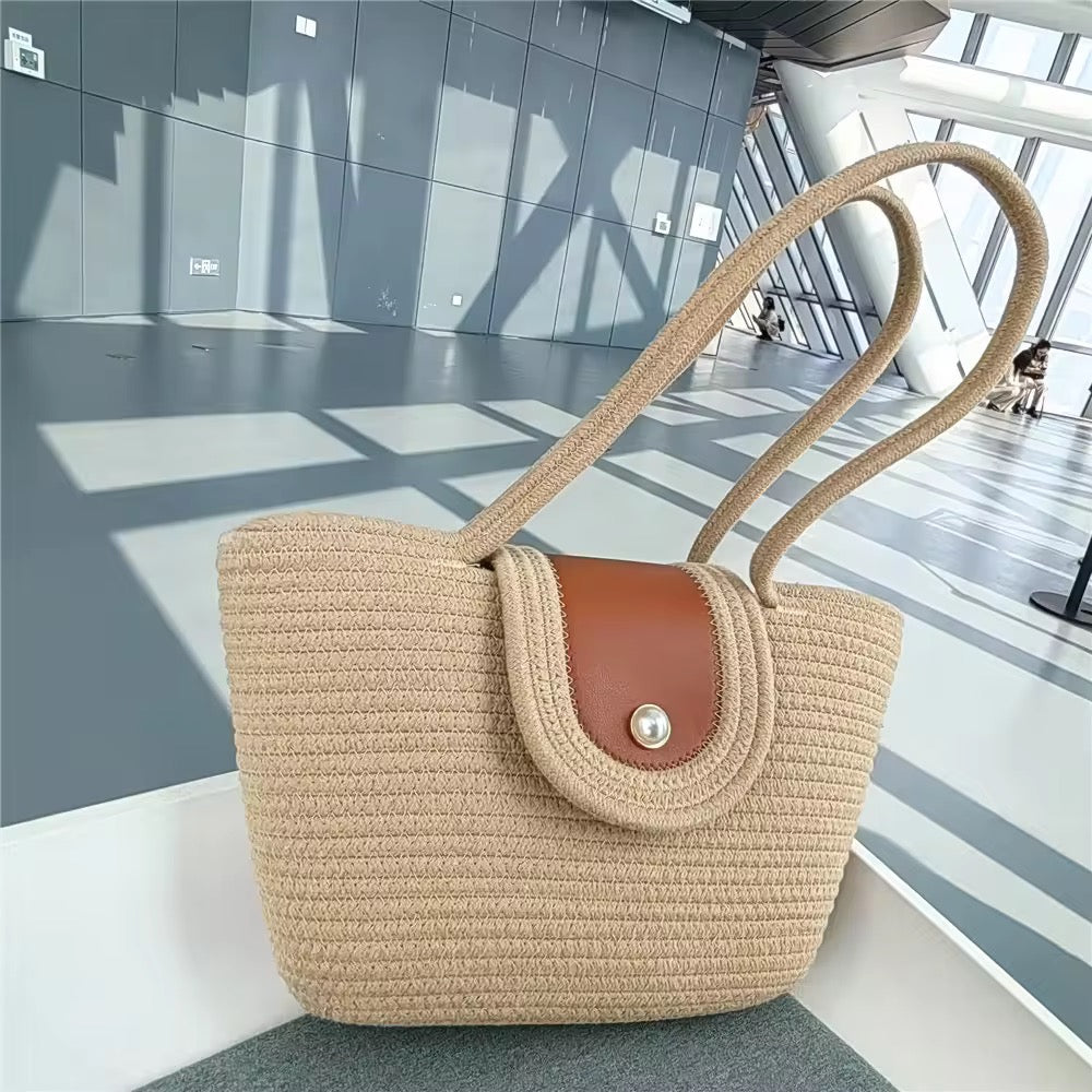 Sandy Pearl Beach Tote