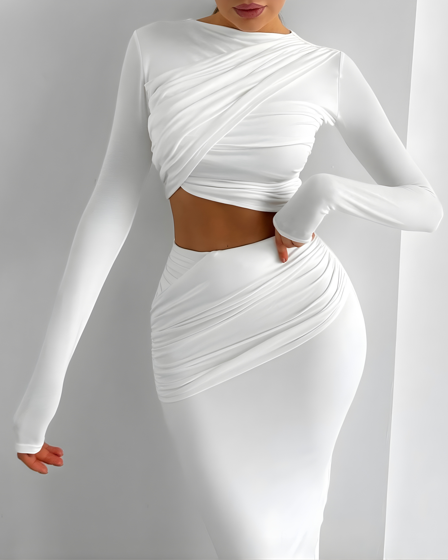 The Athena white Co-ord Set