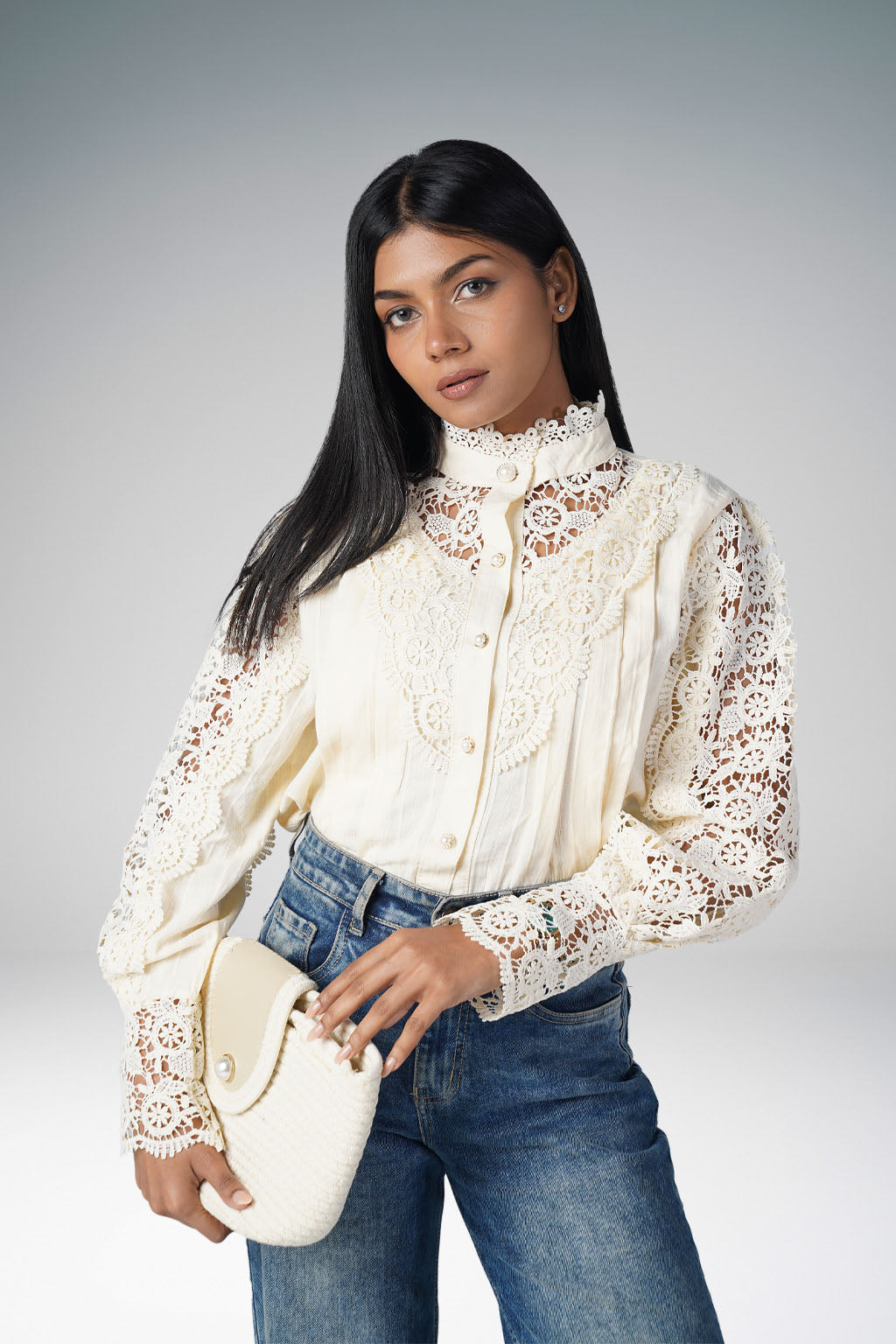 French Lacey top