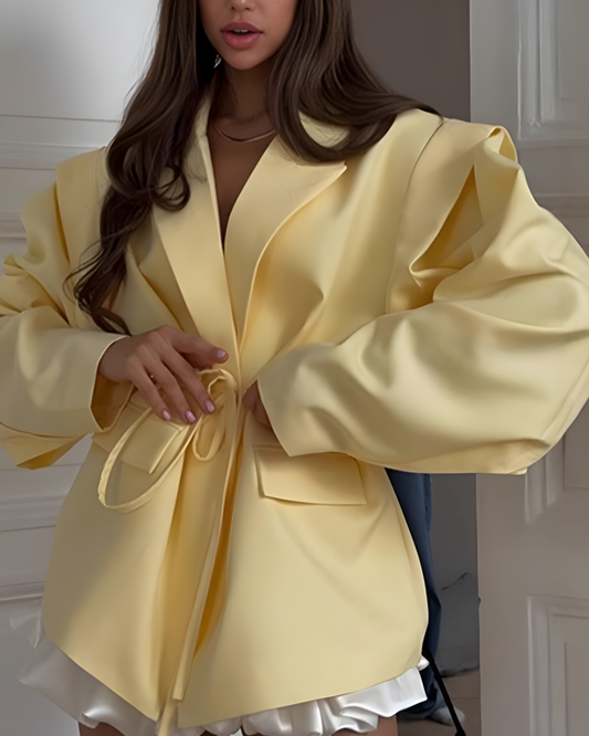 Statement Sleeve Blazer Dress