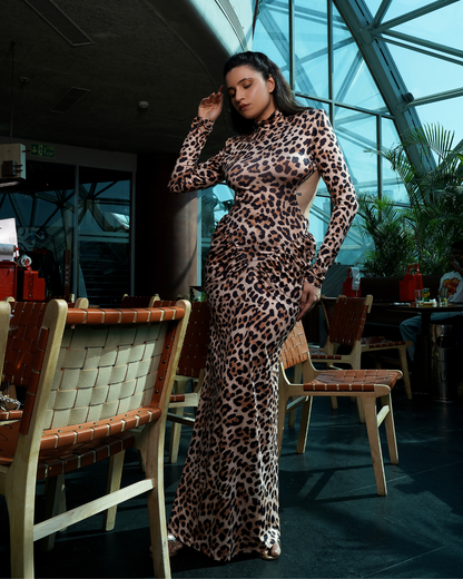Wild Muse Leopard Maxi Dress