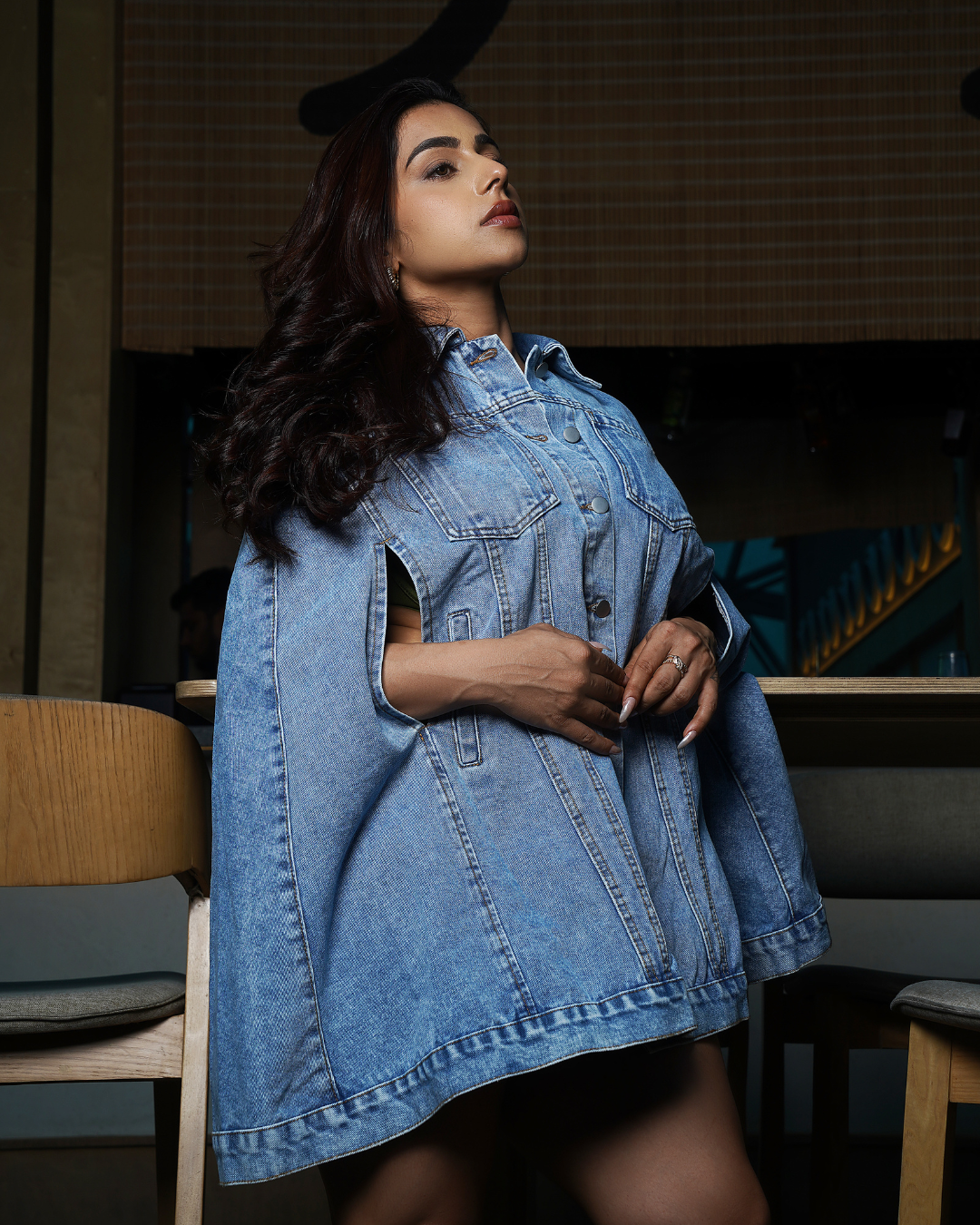 Cape Jean Jacket dress