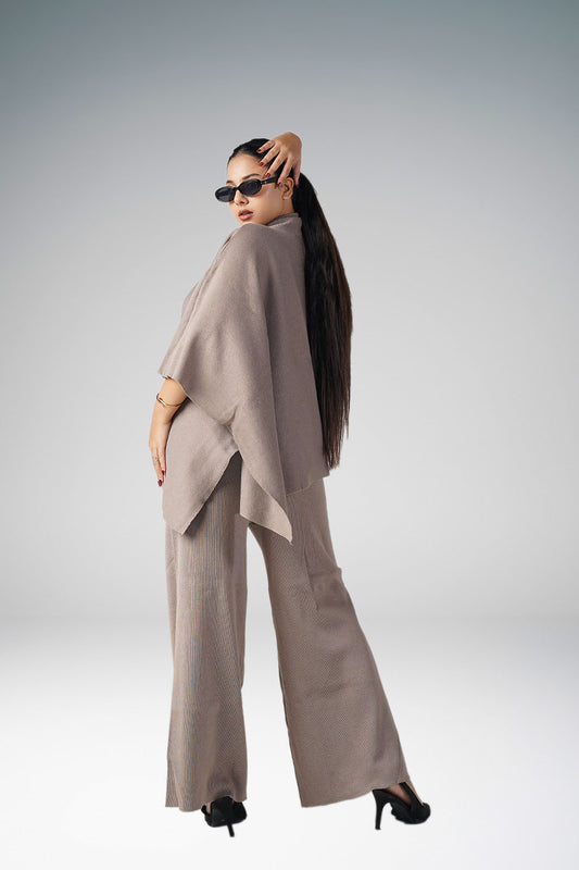 The lazy day Baige  Knit Co-ord