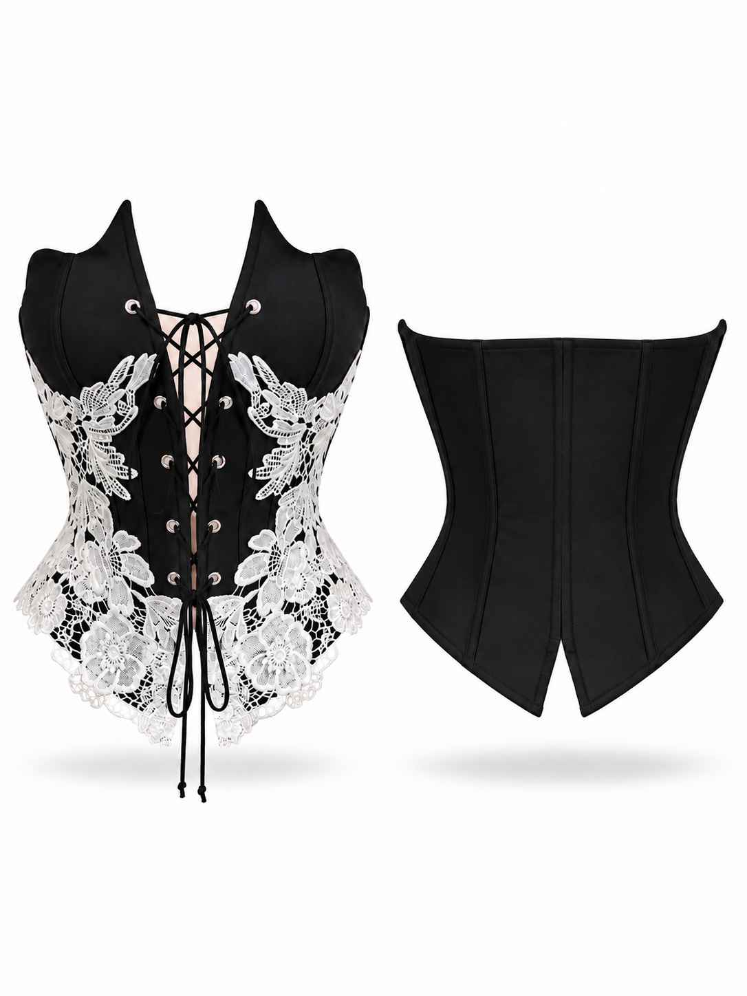 Bordeaux Rouge Leather Corset