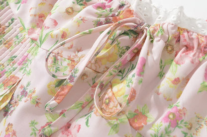 Daisy Halter Neck floral dress