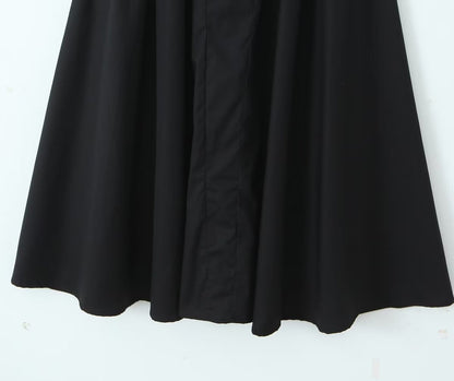 Chic Summer Black midi dress