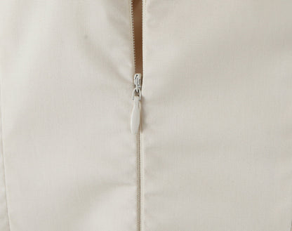 Chic Summer Cream midi dress