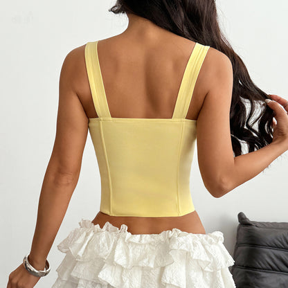 Buttercream Zip Corset Top - image 5