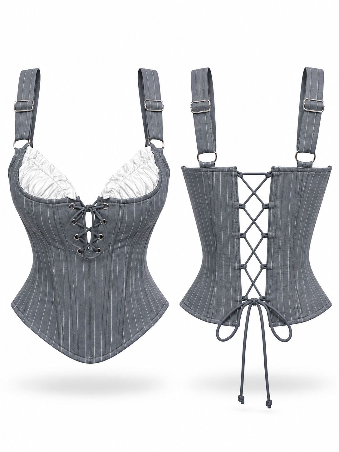 Pearl Corset Off-Shoulder Top - image 2