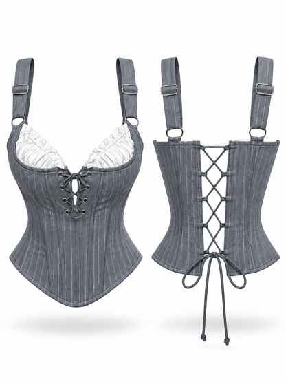 Pearl Corset Off-Shoulder Top - image 2