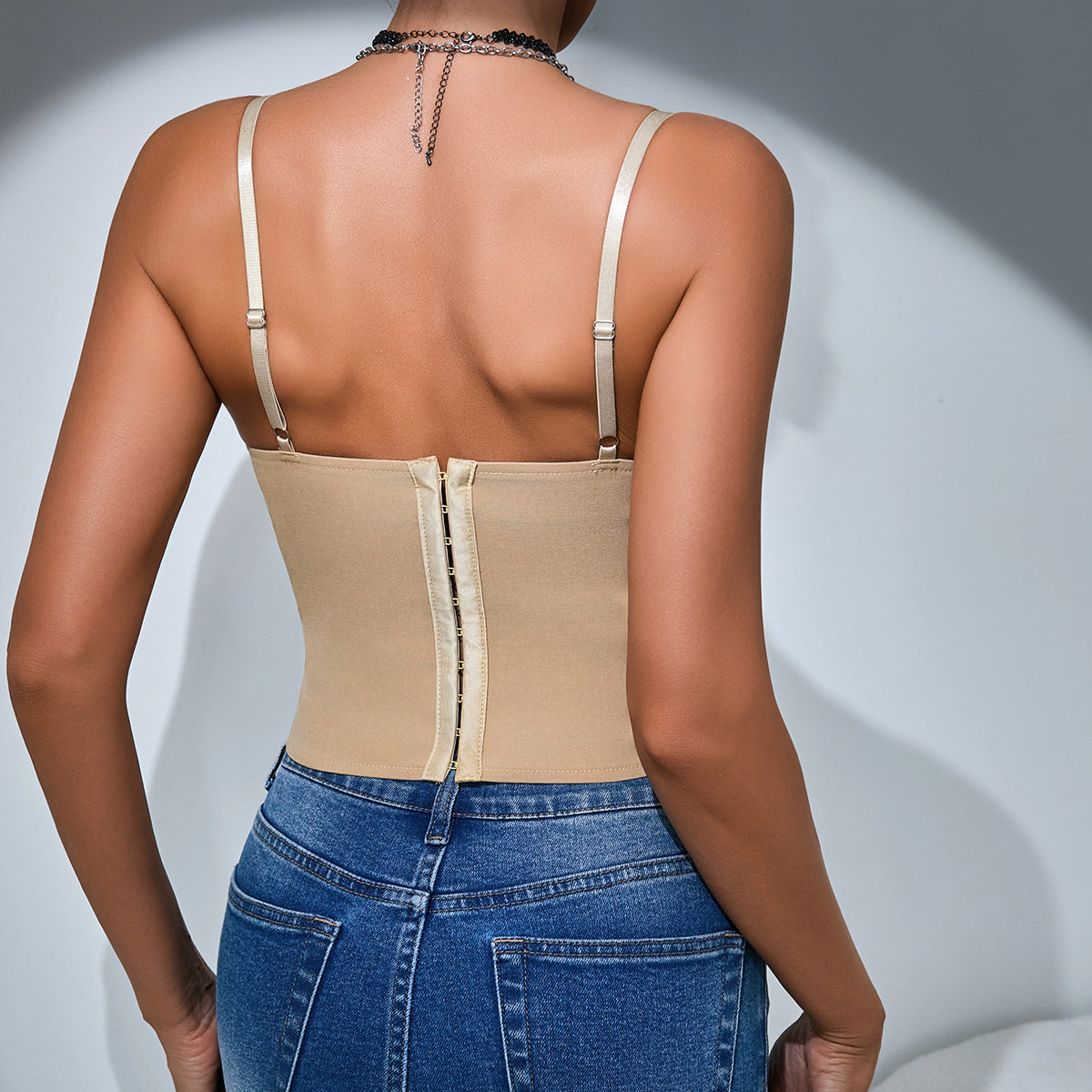 Midnight Veil Sheer Corset Top - image 3