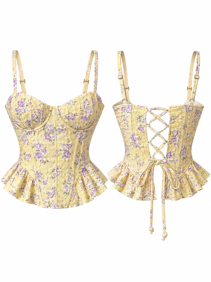 Ivory Lace-Up Corset - image 2