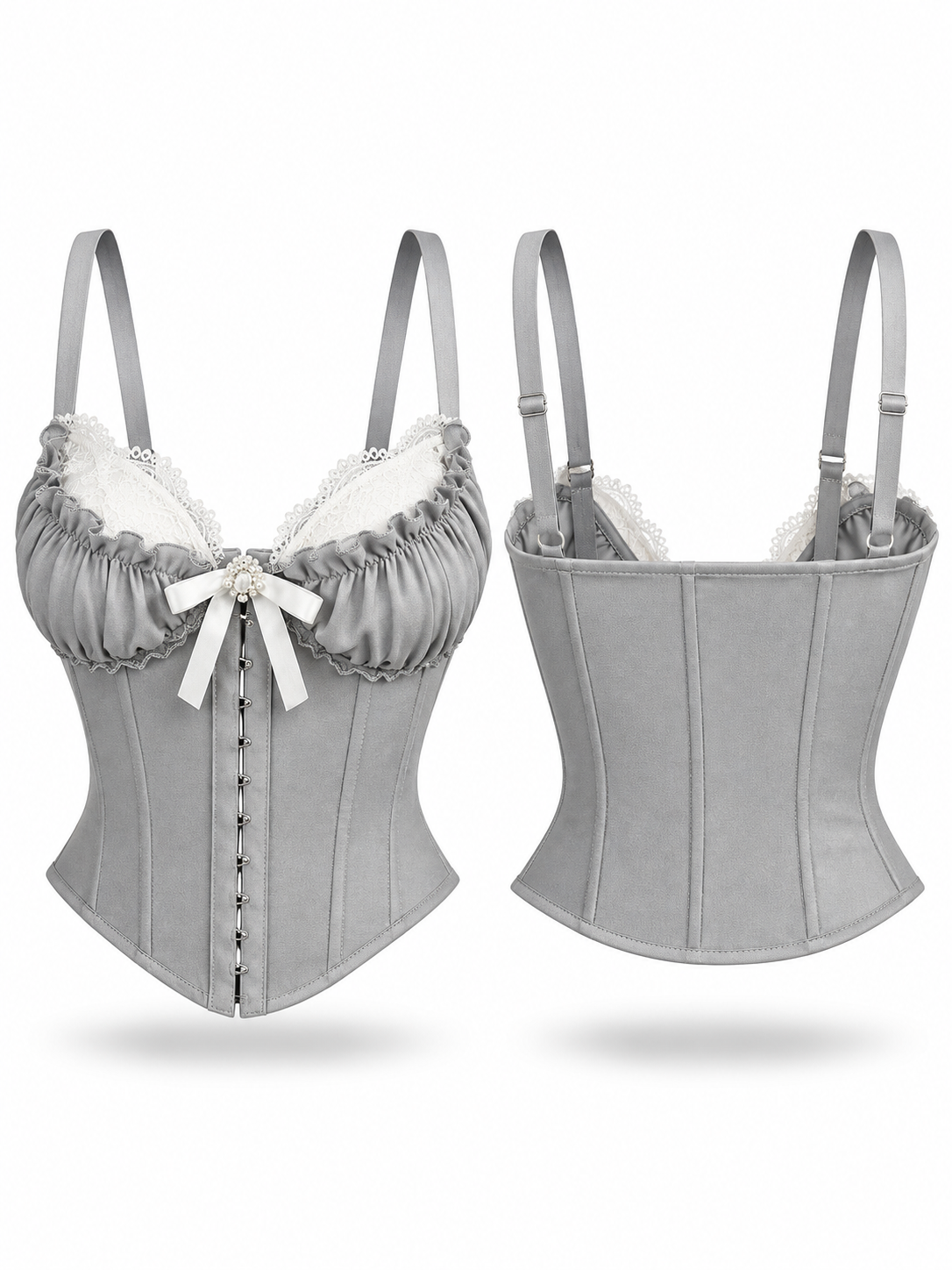 Bluebell Mist Ruched Corset - image 2