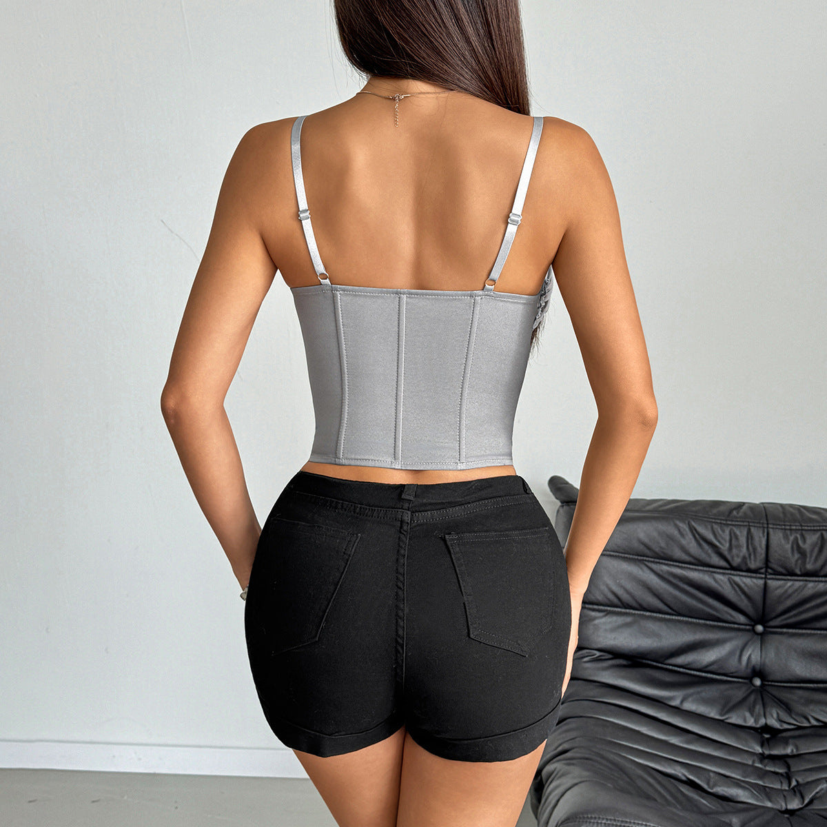 Bluebell Mist Ruched Corset - image 3