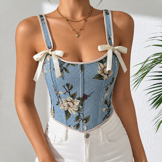 Meadow Muse Floral Corset - image 1