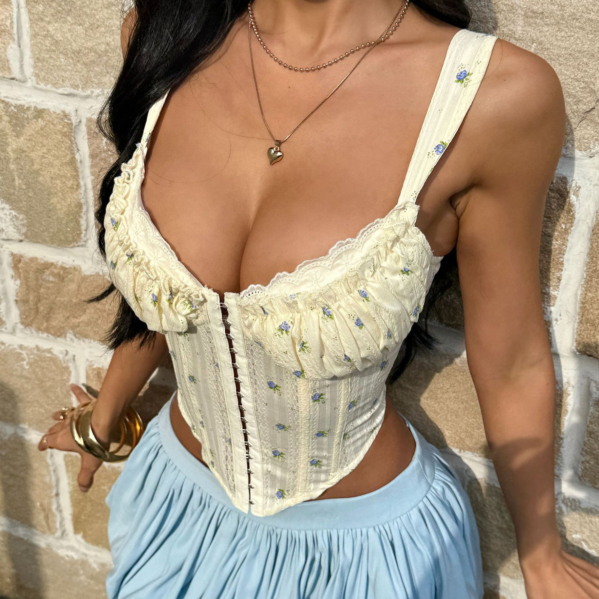 Cocoa Noir Halter Corset - image 2