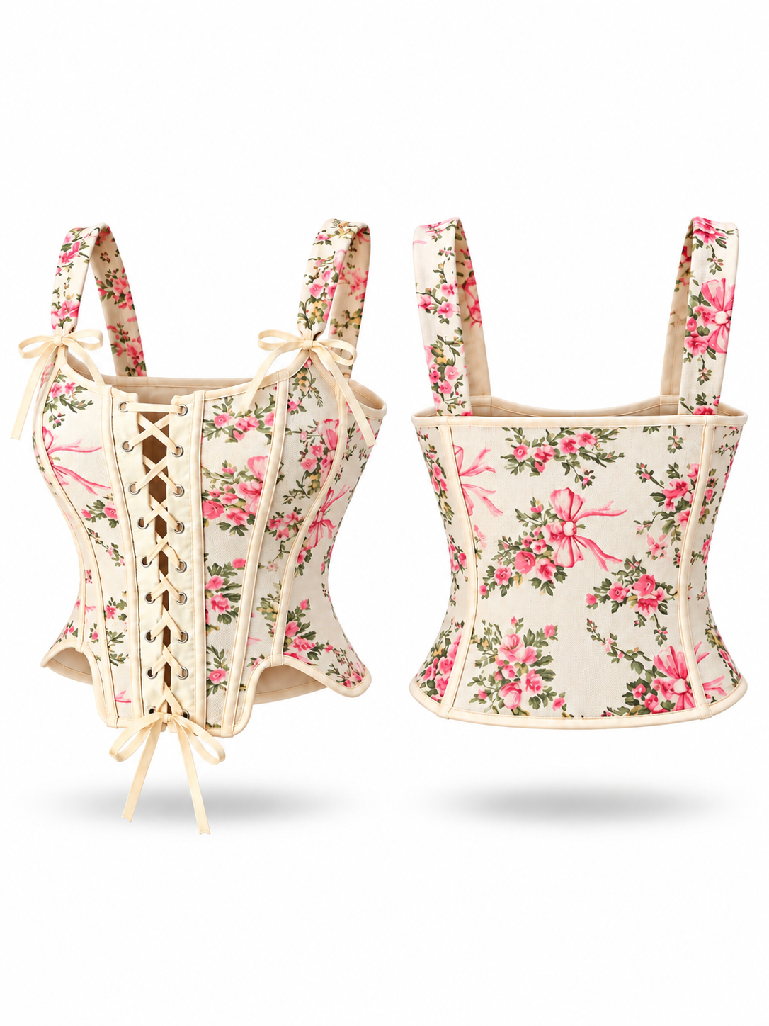 Blush Garden Lace-Up Corset - image 2