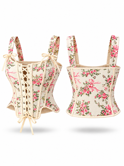Blush Garden Lace-Up Corset - image 2