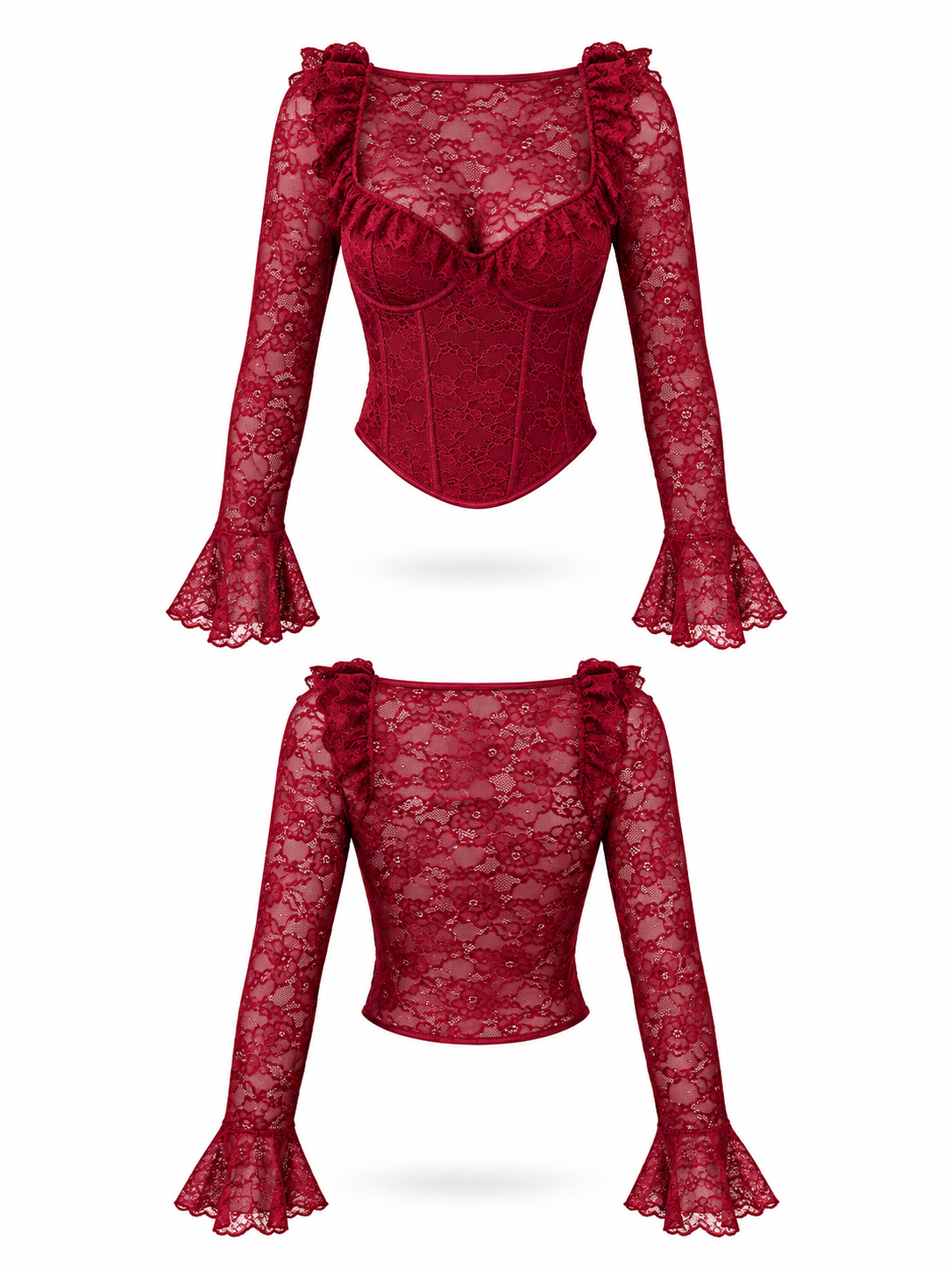 Crimson Lace Muse Corset - image 2