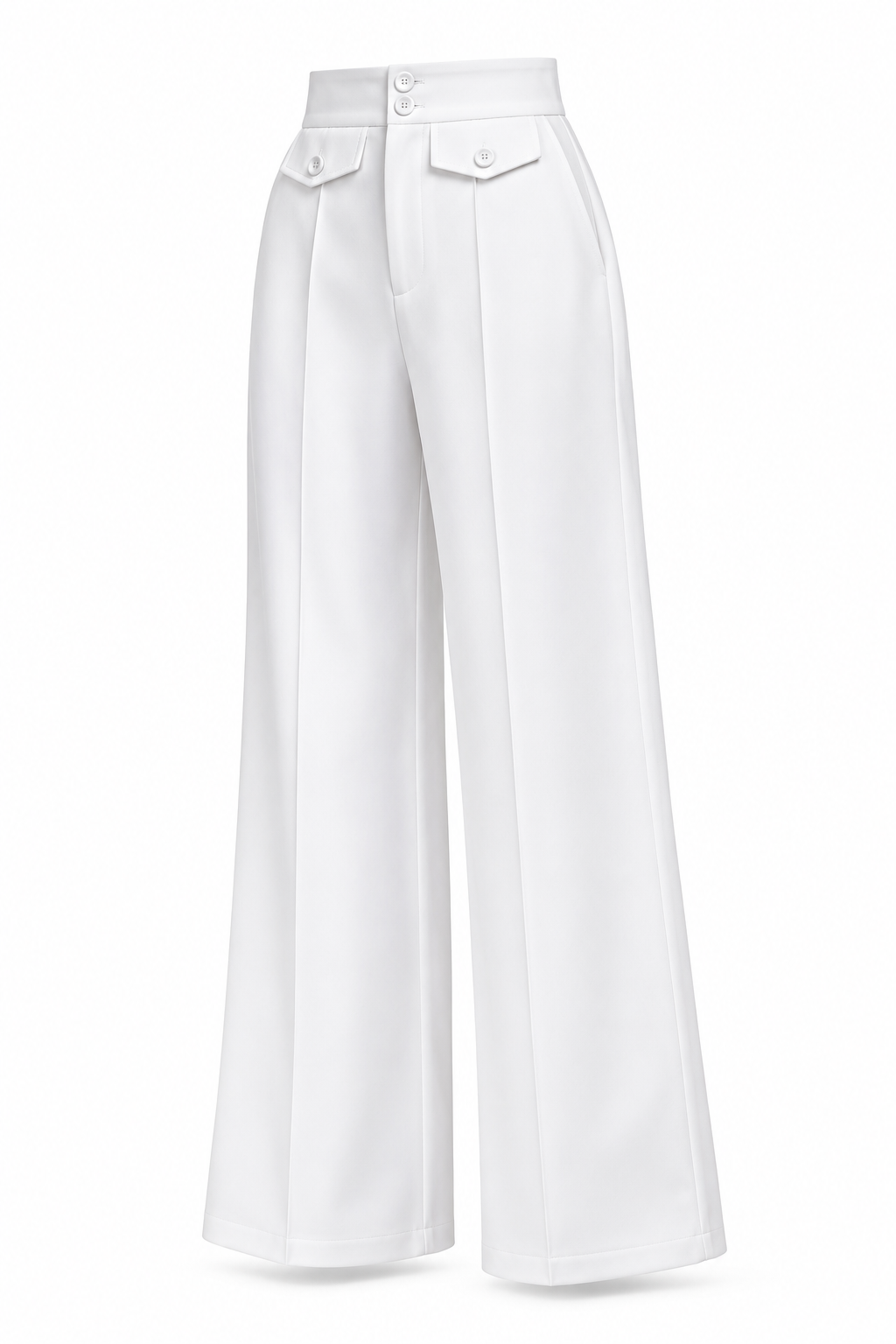 Ivory Atelier Wide-Leg Trousers - image 1