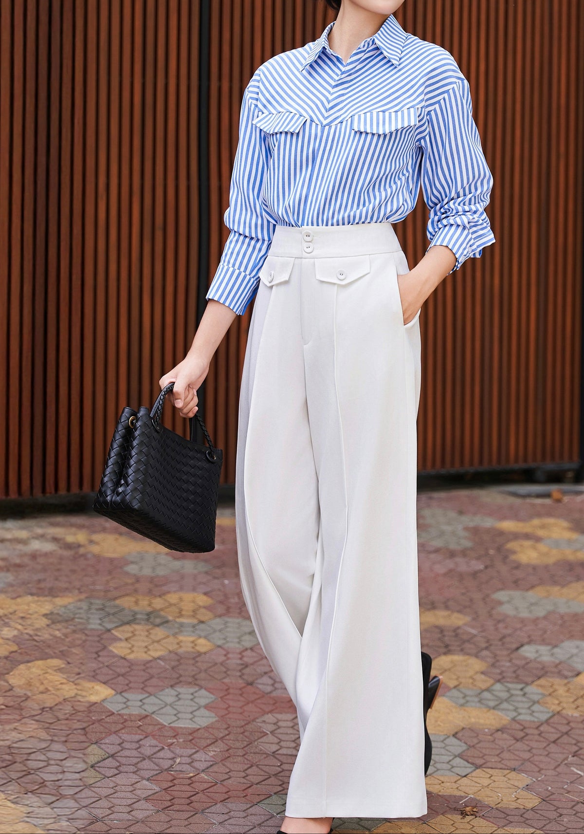 Ivory Atelier Wide-Leg Trousers - image 3