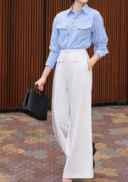 Ivory Atelier Wide-Leg Trousers - image 3
