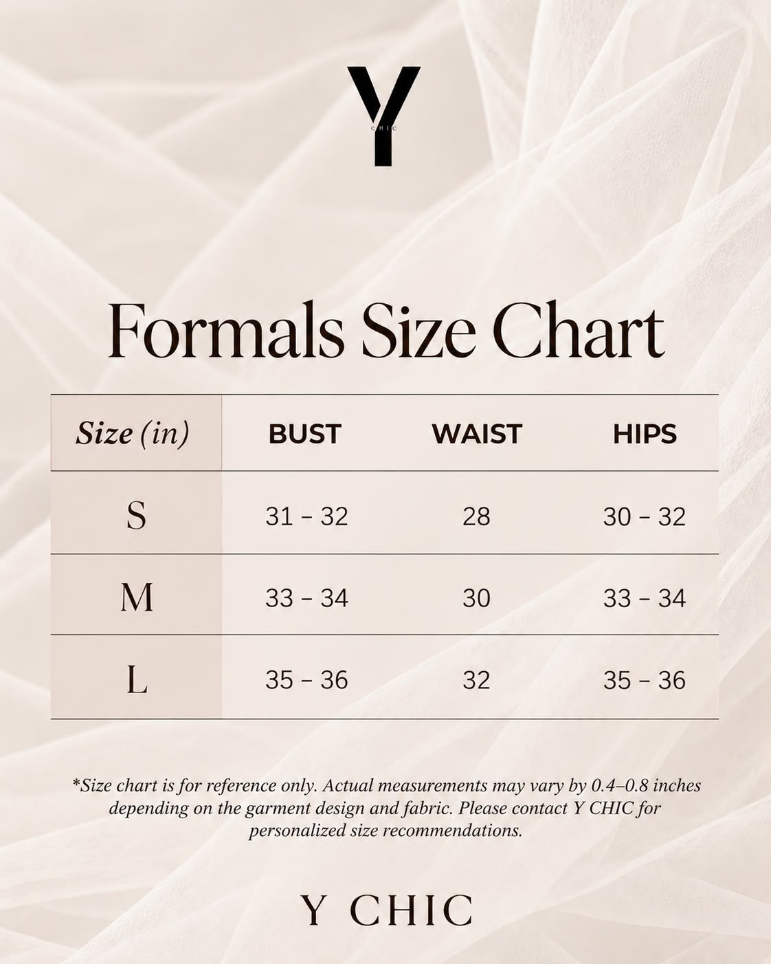 Premium Formal size chart - Ivory Floral Lace Collared Top