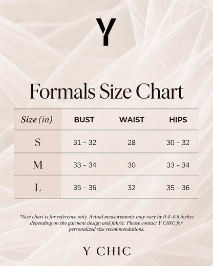 Premium Formal size chart - Ivory Floral Lace Collared Top